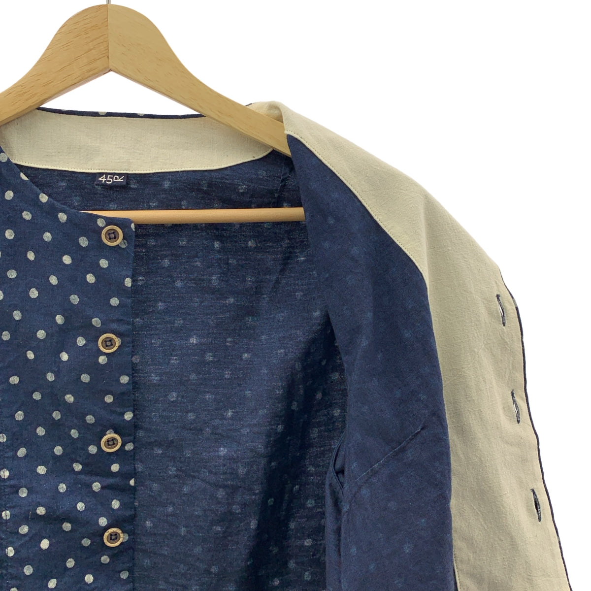 45r / フォーティファイブアール | ドット オックスプリント レフアブラウス | 2 | レディース