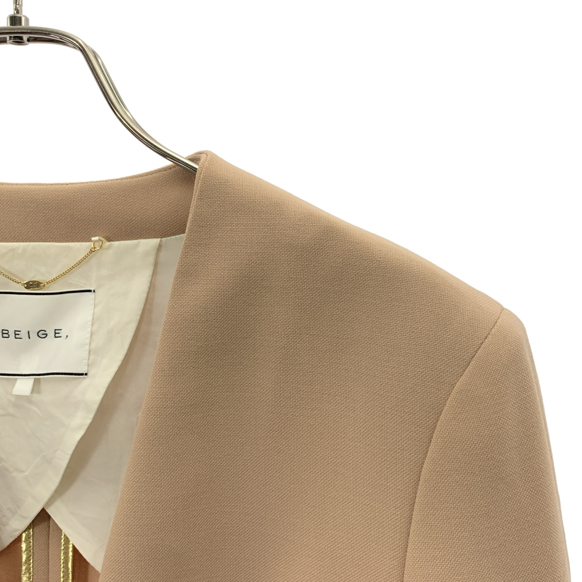 BEIGE, ZENNOR スーツ上下セット 2 ベイジ Beige Wool Blazer Set by Line by Shamim Khan at Pernia's Pop Up
