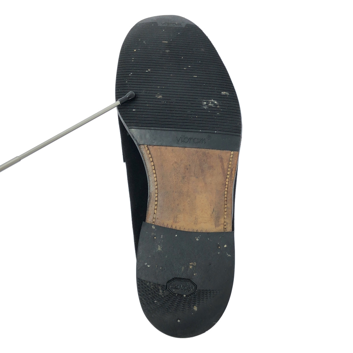 clarks / クラークス | スエード コインローファー イングランド製 | 8 | ブラック | メンズ