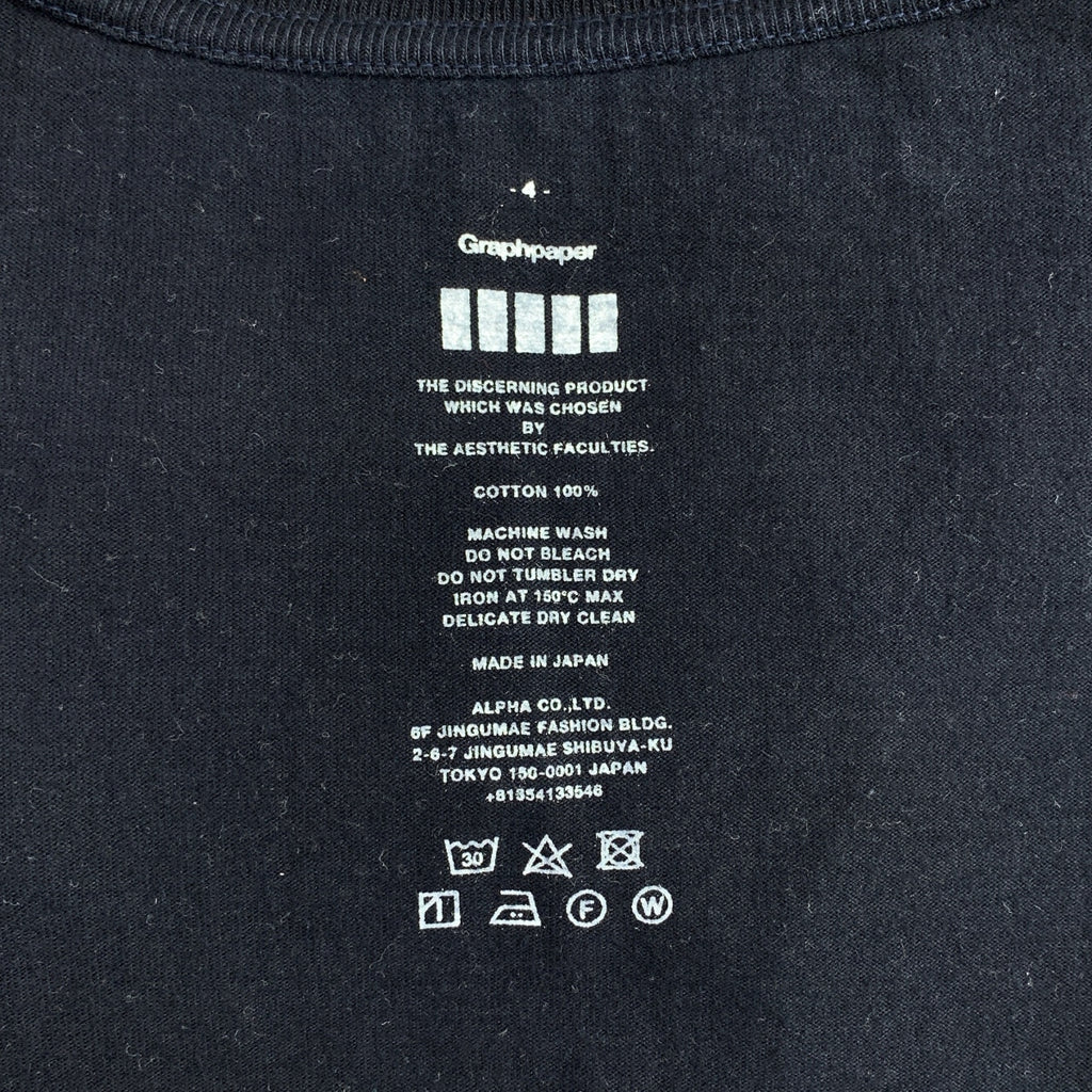 方格紙圖案 | 圓領T卹 | 4碼 | 男款