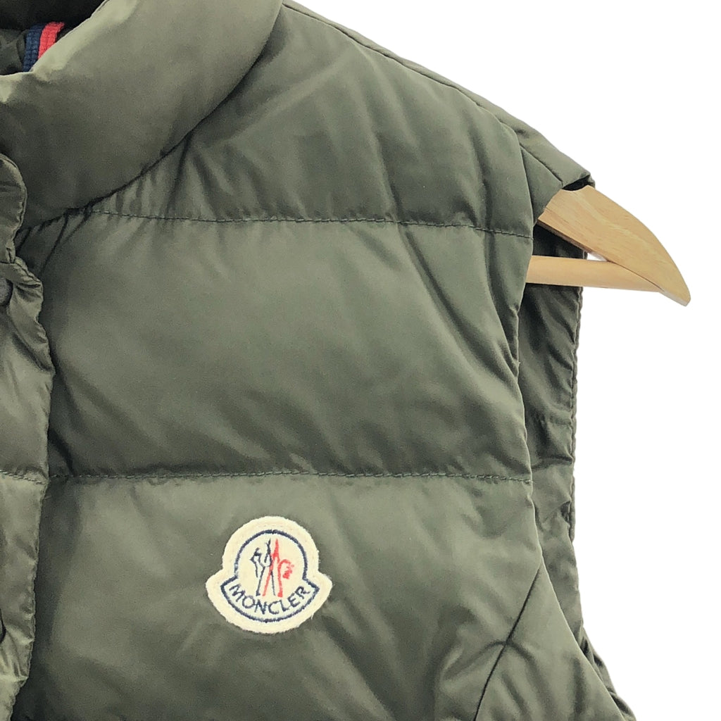 MONCLER / モンクレール | GHANA ガーナ / ナイロン ダウンベスト | 0 | オリーブ | レディース