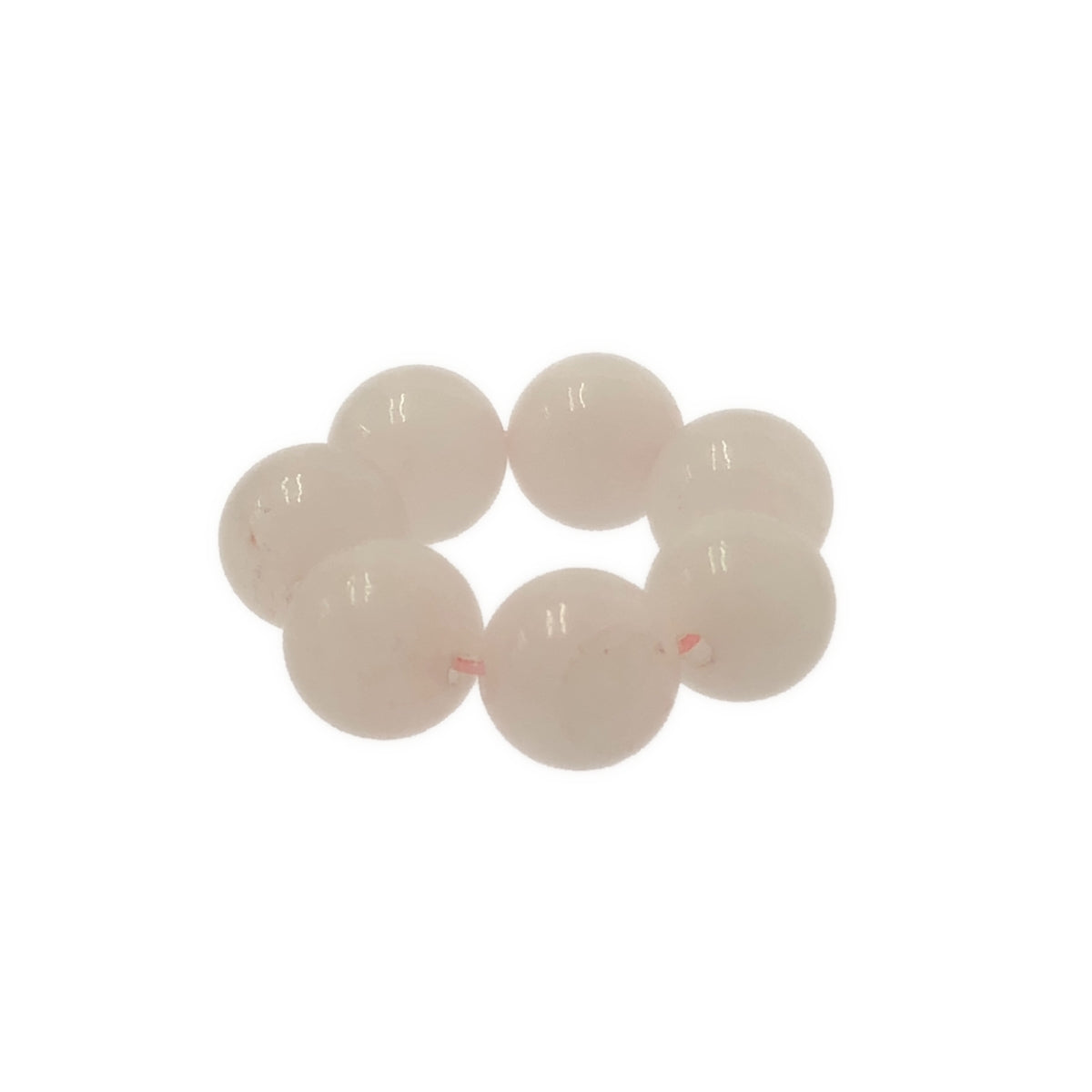 VAKT. | JYUZU / 玫瑰石英天然石珠戒指 | S 碼 | 女款