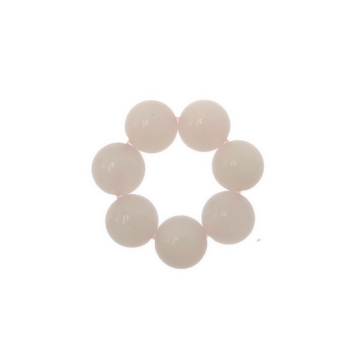 VAKT. | JYUZU / 玫瑰石英天然石珠戒指 | S 碼 | 女款