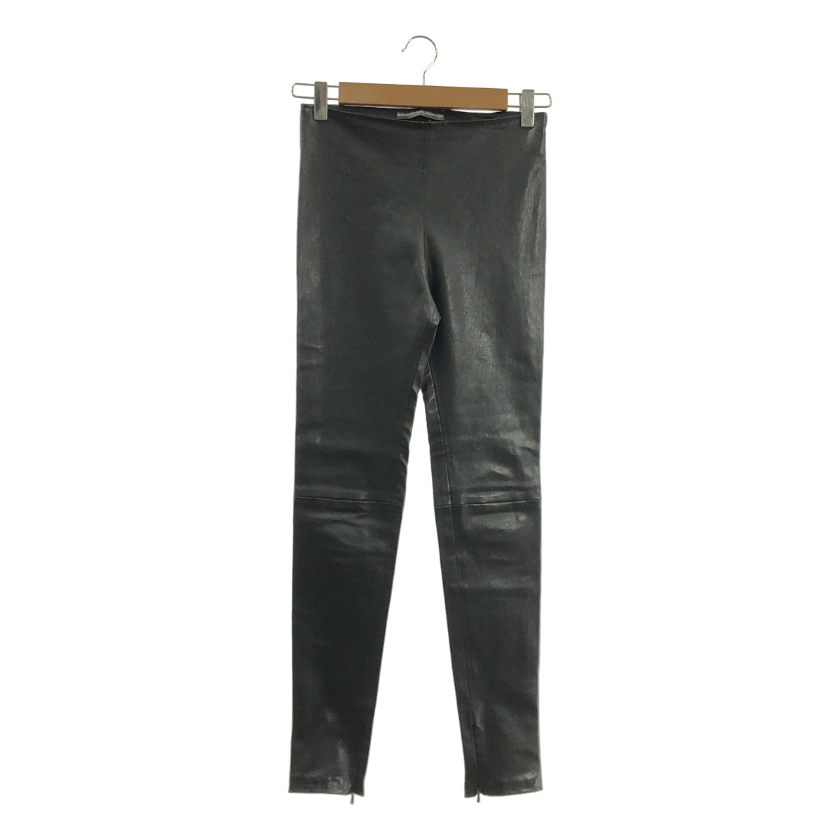 BALENCIAGA / バレンシアガ | ラムレザー サイドジップ レギンスパンツ | 34 | レディース