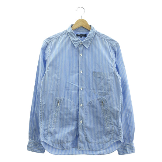COMME des GARCONS HOMME / コムデギャルソンオム | 2006AW | コットン ストライプ ジップポケット シャツ | L | メンズ