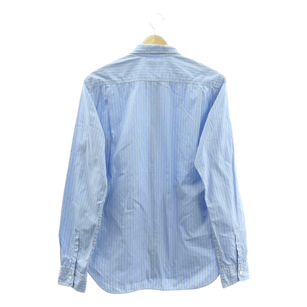 COMME des GARÇONS HOMME | 2006 秋冬 |棉質條紋拉鍊口袋襯衫 | SHOPBOP L 號 |藍色|男士