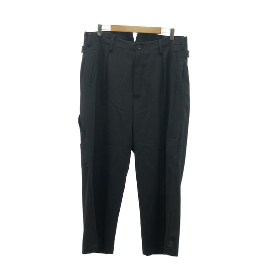 YOHJI YAMAMOTO POUR HOMME / 요우지야마모토풀 옴므 | 2022AW | WOOL GABARDINE WIDE PAINTER PANTS 울 개버진 와이드 페인터 서스펜더 팬츠 | 2 | 남성