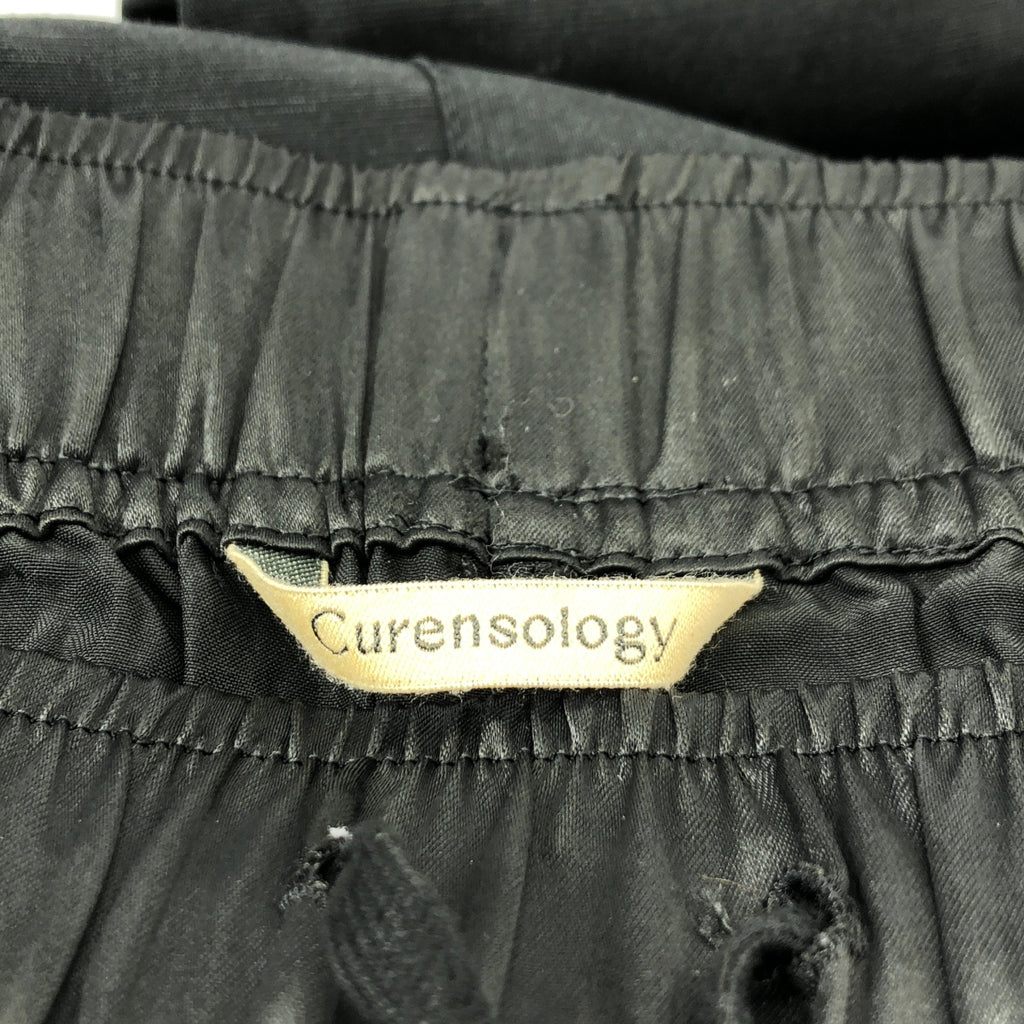Curensology | 2025 春夏系列 | 棉麻雙腰褲 | 38 碼 | 黑色 | 女款