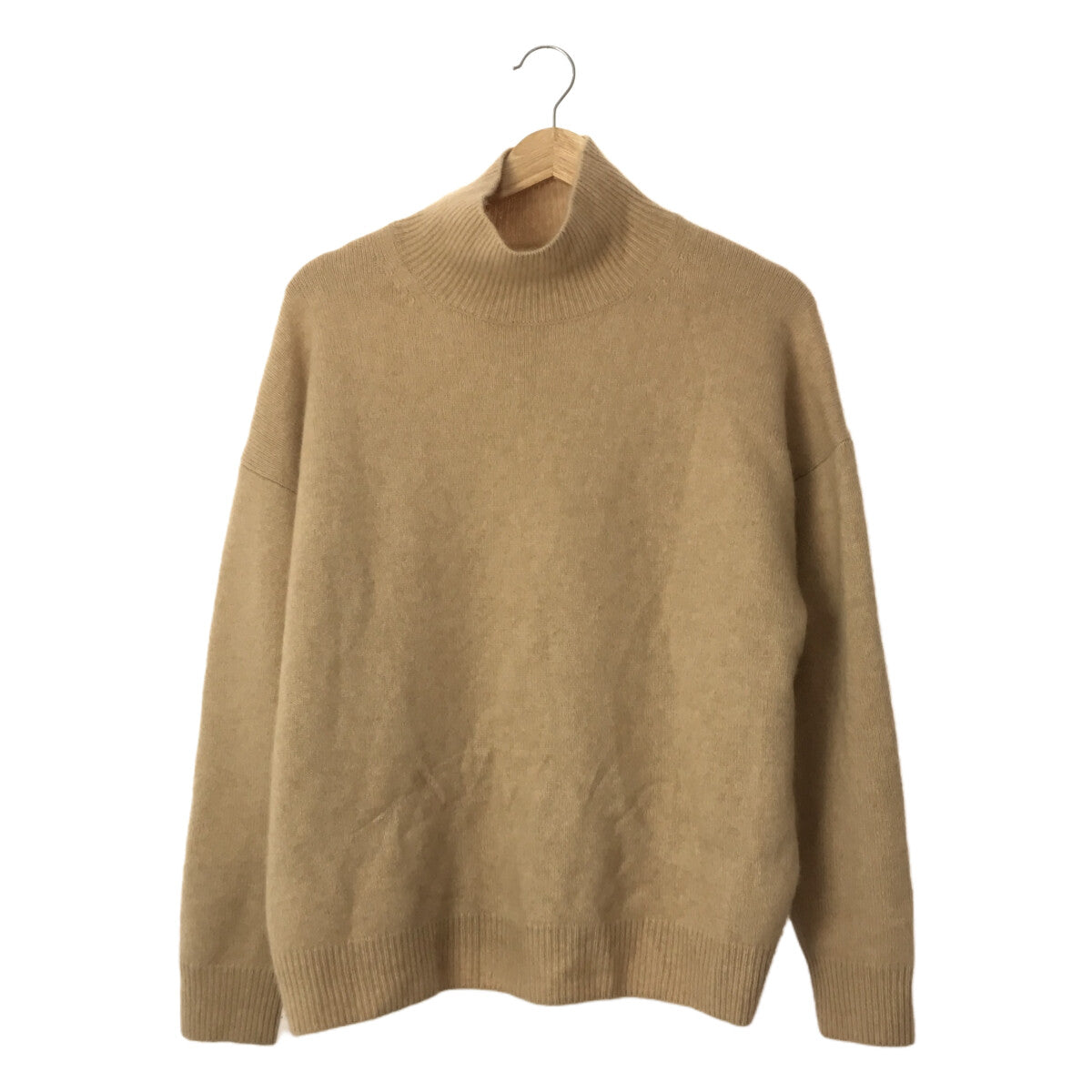 AURALEE | Baby Cashmere Turtleneck Pullover Knit | 1 | Beige | Women's