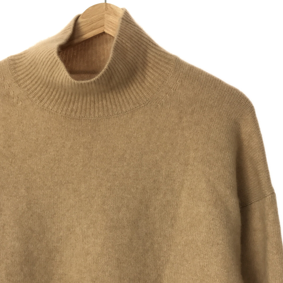 AURALEE | Baby Cashmere Turtleneck Pullover Knit | 1 | Beige | Women's