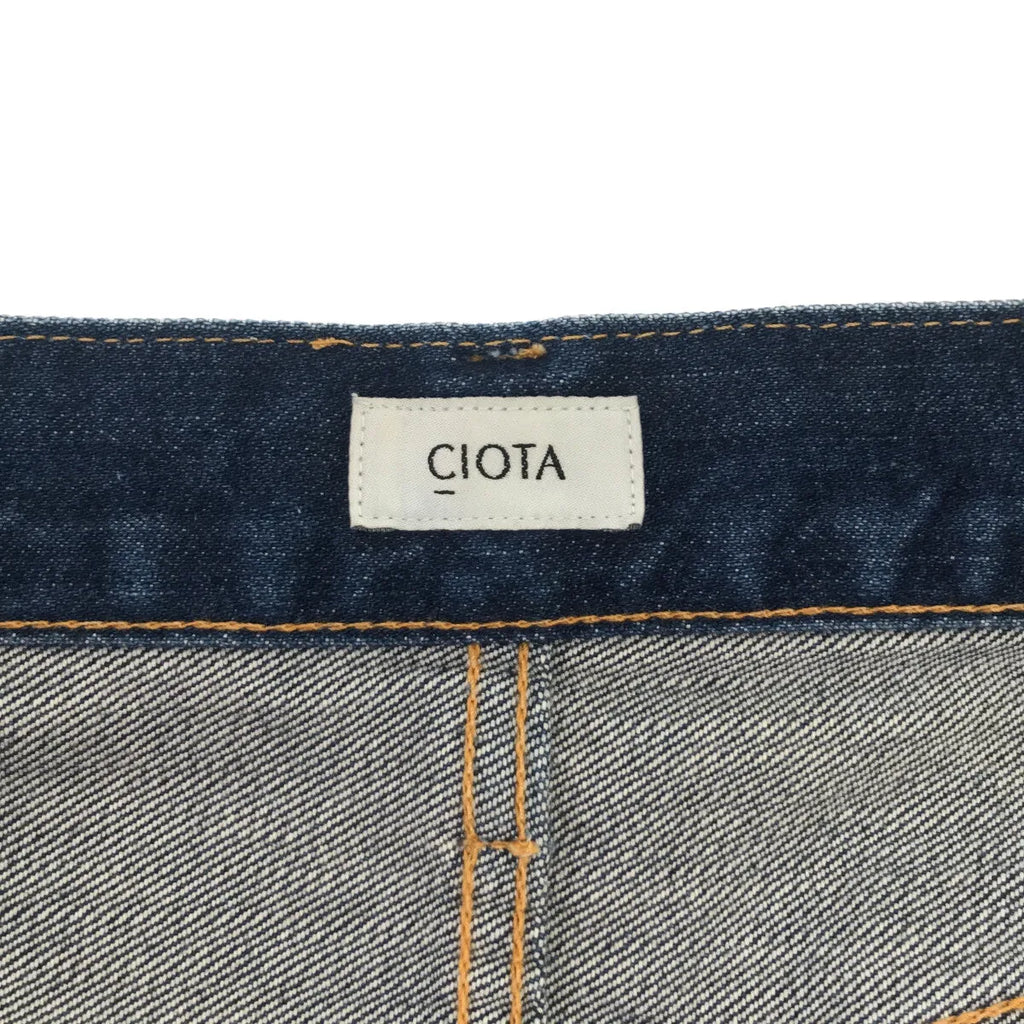CIOTA / シオタ | スビンコットン セルビッチ ストレート デニムパンツ | 28 | インディゴ | レディース
