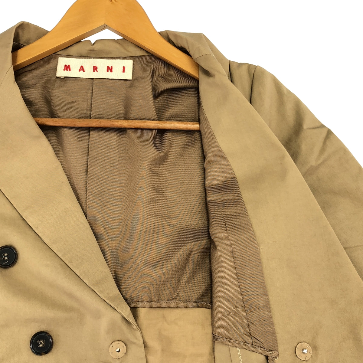 MARNI / マルニ | コットン テーラードジャケット | 38 | ベージュ | レディース