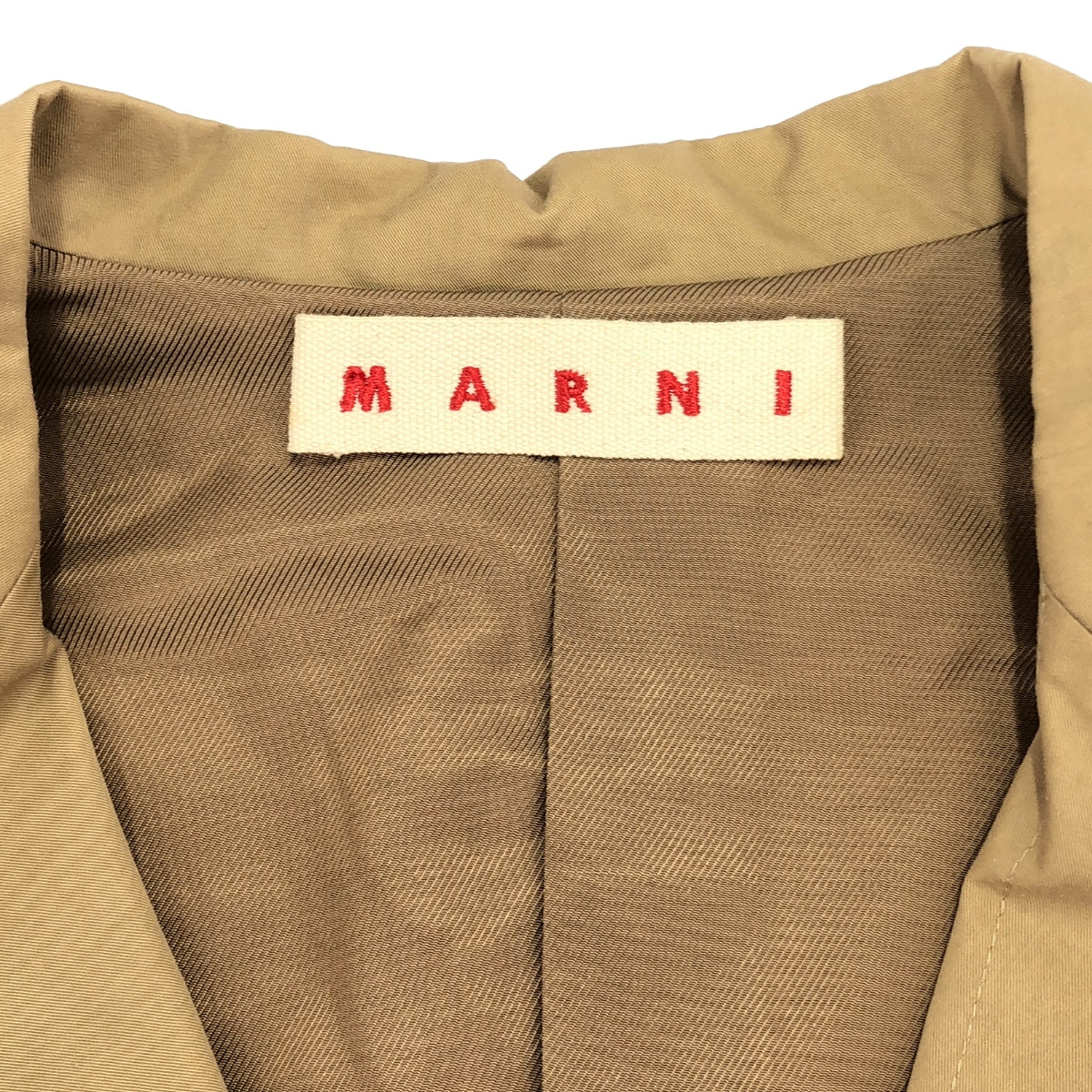MARNI / マルニ | コットン テーラードジャケット | 38 | ベージュ | レディース