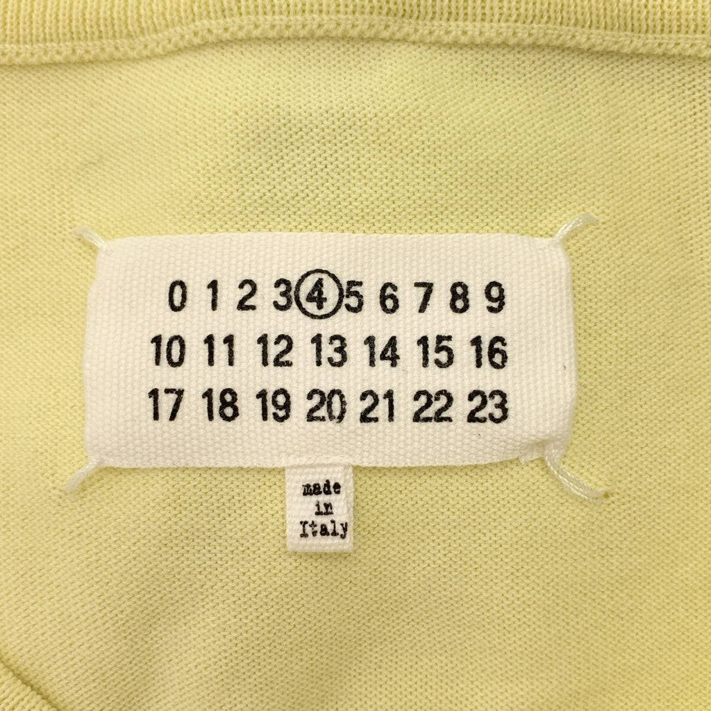 Maison Margiela / メゾンマルジェラ | 2020SS | エルボーパッチ Vネック コットン ニット | XS | レディース