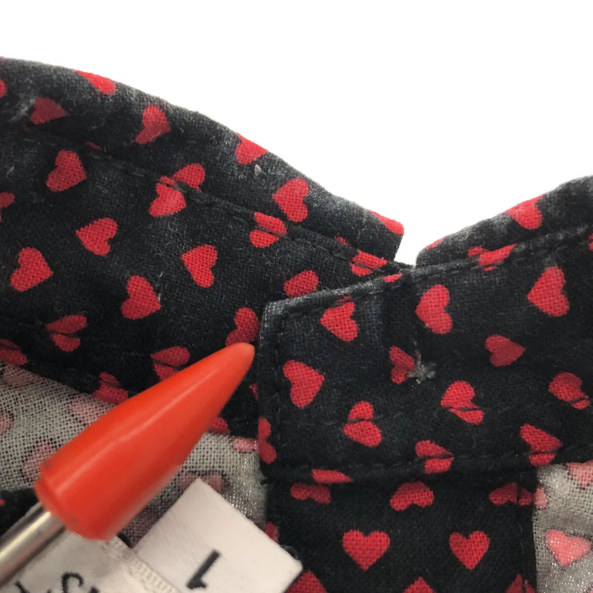 工程服裝 |心型襯衫裙 | 1 |黑色/紅色 |女性的