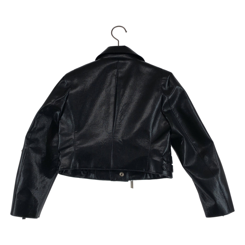 【近全新】Noir Kei Ninomiya | 2018秋冬款 | 仿皮雙層機車外套 | XS碼 | 黑色 | 女款