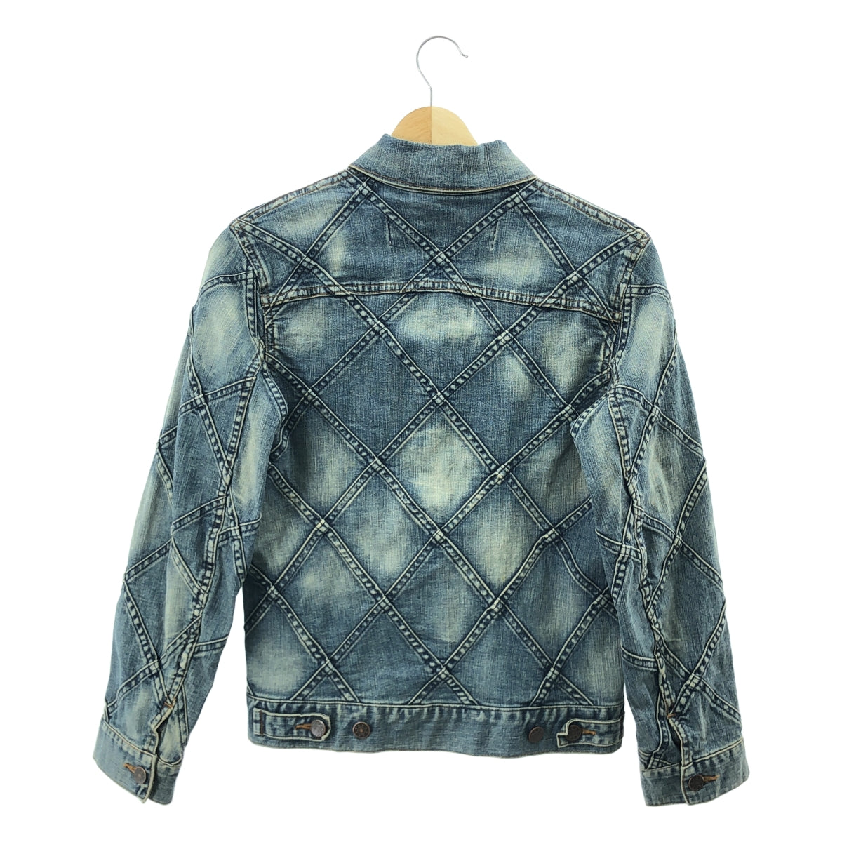 JUNYA WATANABE COMME des GARCONS / ジュンヤワタナベ | 2002SS | 特殊加工 再構築 デニム ジャケット | S | インディゴ | レディース