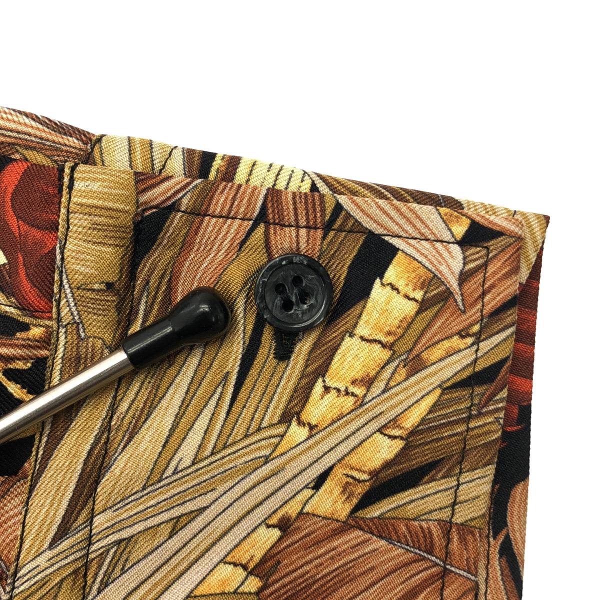 【美品】  Salvatore Ferragamo / サルヴァトーレフェラガモ | silk 100％ / シルク 総柄 オーバー シャツ ブラウス | 40 | マルチカラー | レディース