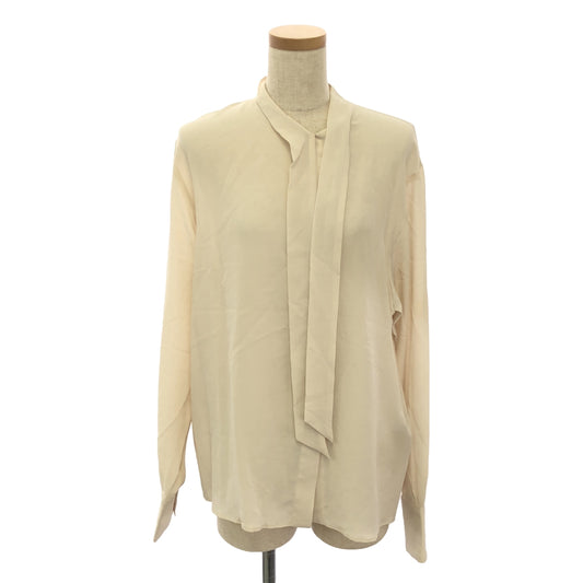 BOTTEGA VENETA | 100% silk / Silk bowtie blouse shirt | 40 | Beige | Women's