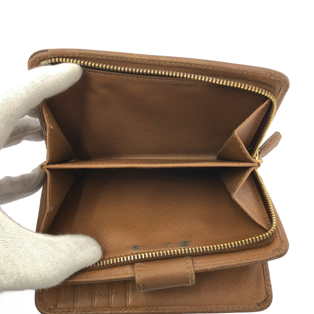 PRADA / プラダ | サフィアーノレザー 二つ折り ウォレット | ブラウン | レディース