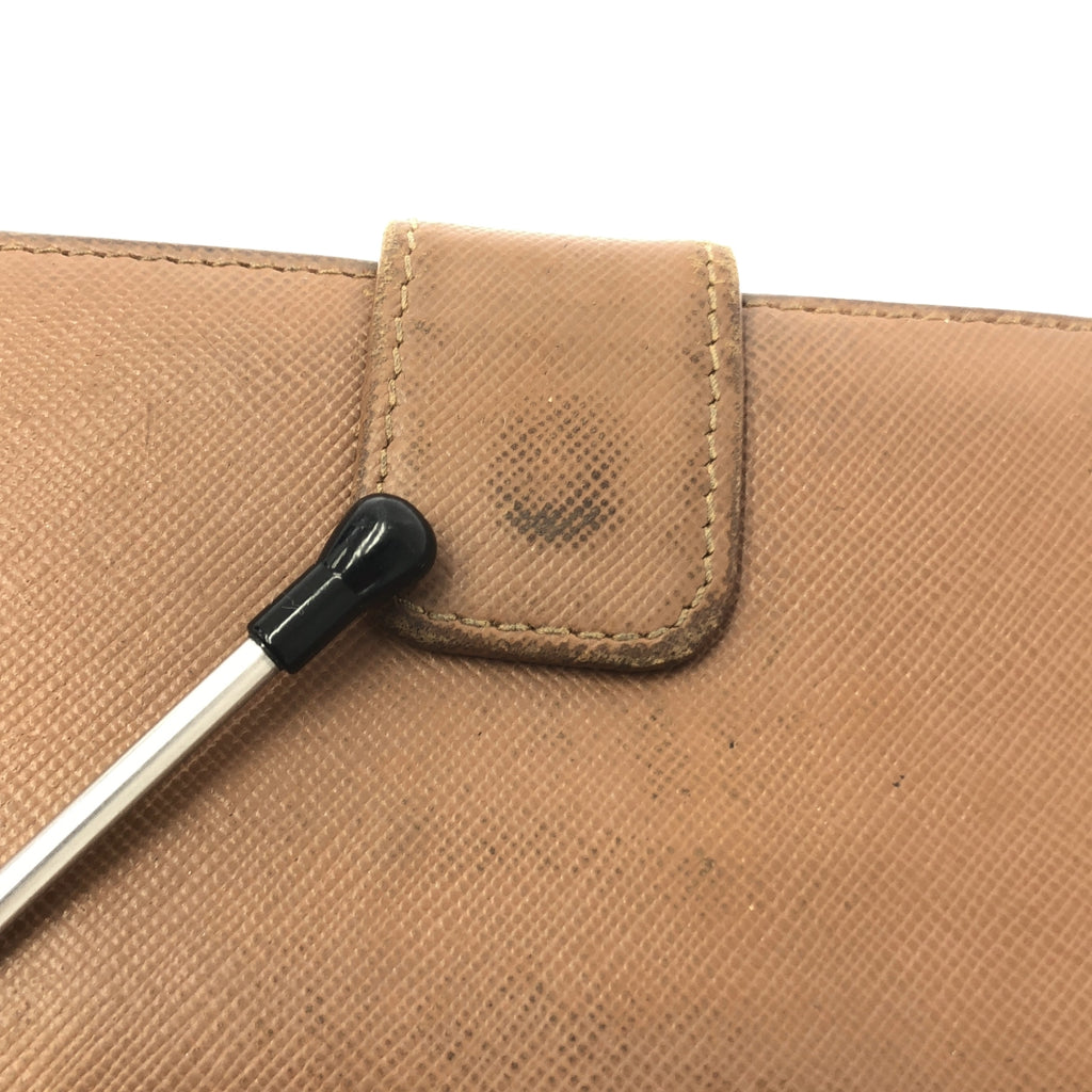 PRADA / プラダ | サフィアーノレザー 二つ折り ウォレット | ブラウン | レディース