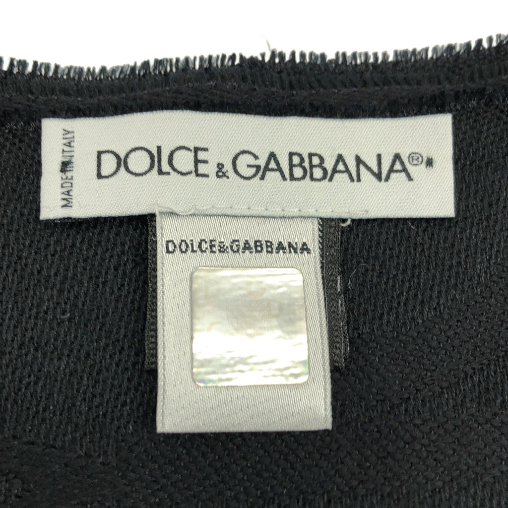 DOLCE &amp; GABBANA | 羊毛真絲Logo絲巾 |