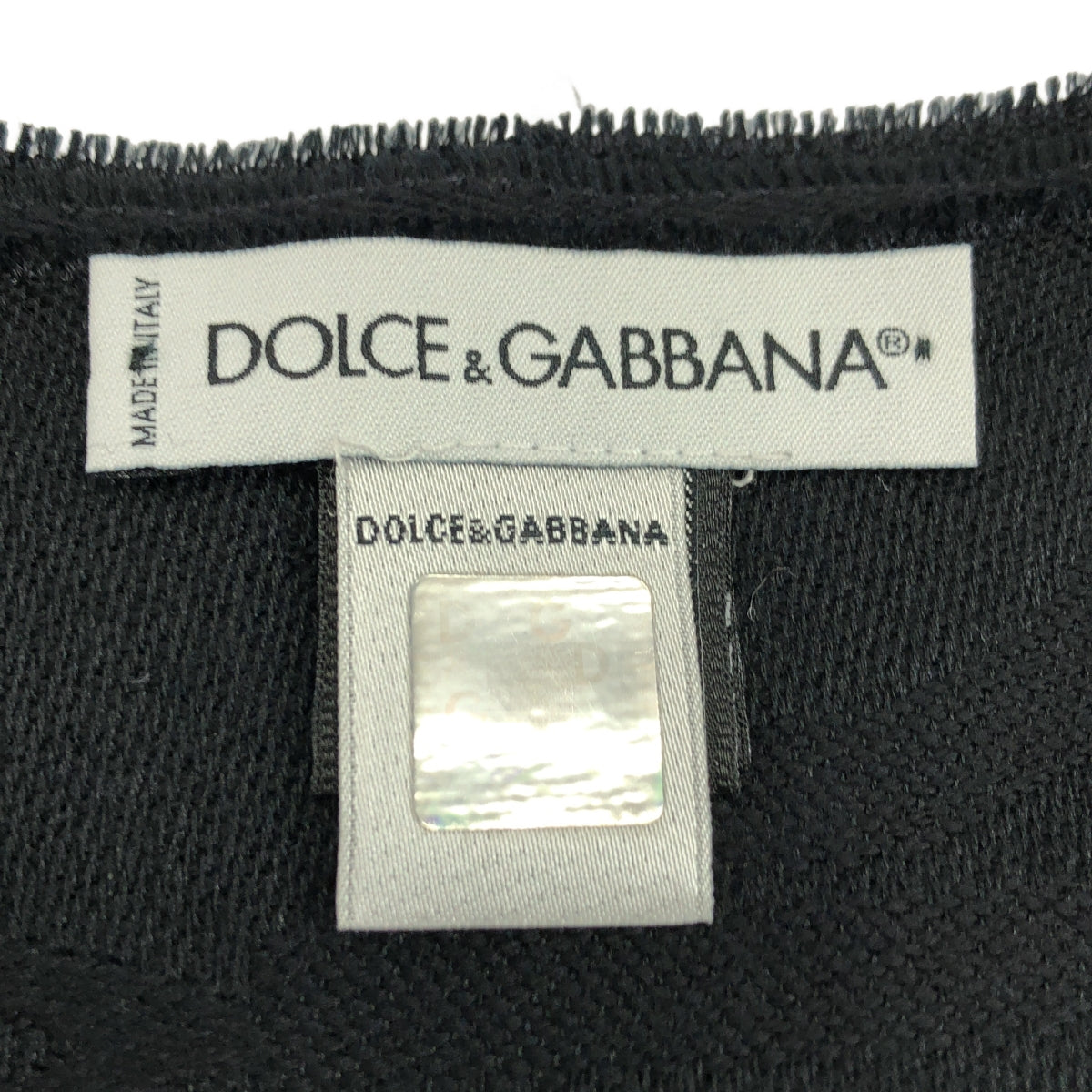DOLCE＆GABBANA / ドルチェ＆ガッバーナドルガバ | ウール シルク ロゴ マフラー |