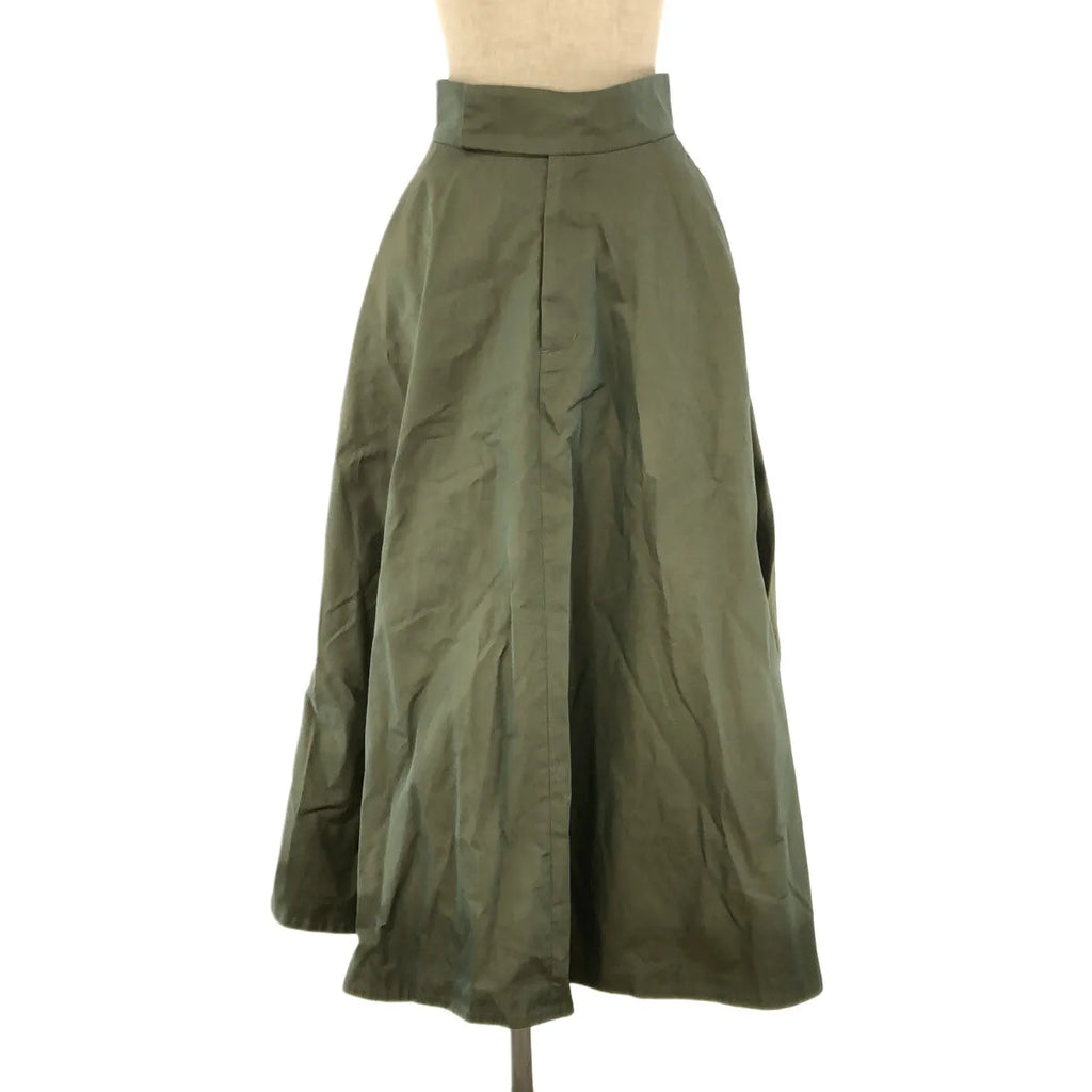 克萊恩 / 克萊恩 | CHAMBRAY 圓形喇叭裙 | 1 |卡其色 |女性的