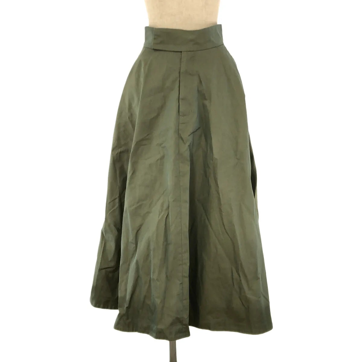 克萊恩 / 克萊恩 | CHAMBRAY 圓形喇叭裙 | 1 |卡其色 |女性的