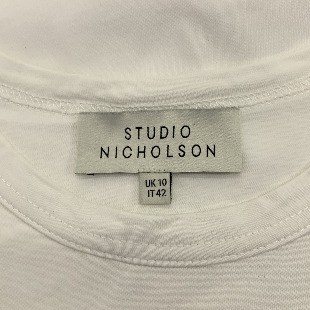 Studio Nicholson | LOOP 長袖 T 卹 棉質長袖襯衫 | 英國 10 號 | 白色 | 女款