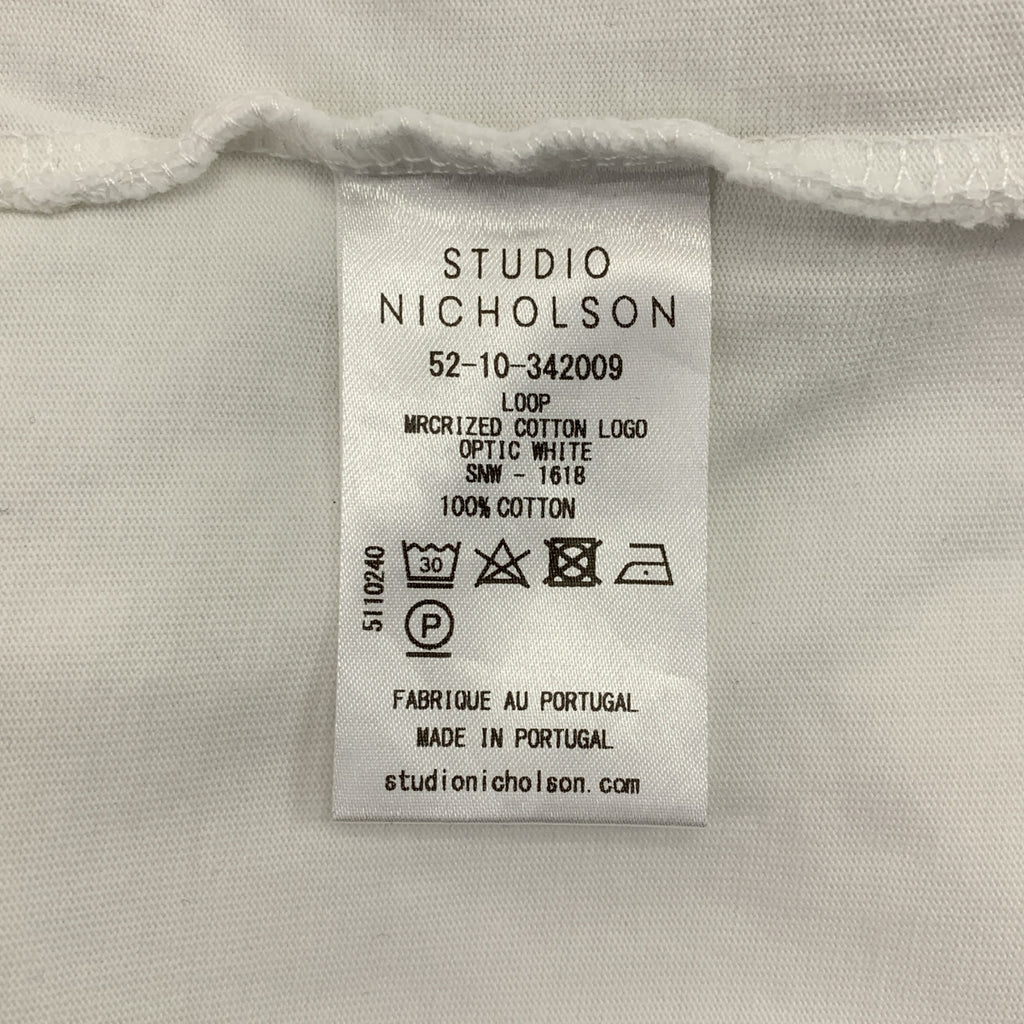 Studio Nicholson / 스튜디오 니콜슨 | LOOP LONG SLEEVE T-SHIRT 코튼 롱 슬리브 셔츠 | UK10 |