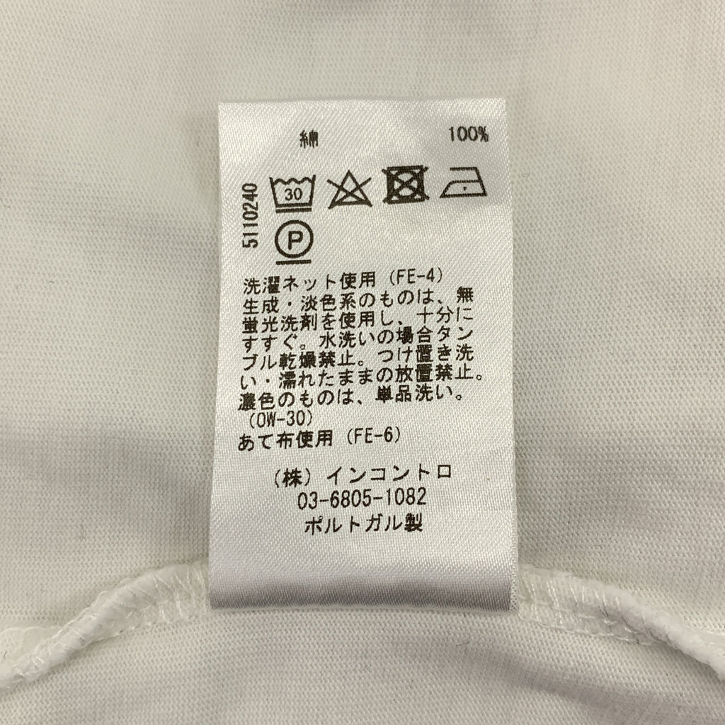 Studio Nicholson / 스튜디오 니콜슨 | LOOP LONG SLEEVE T-SHIRT 코튼 롱 슬리브 셔츠 | UK10 |