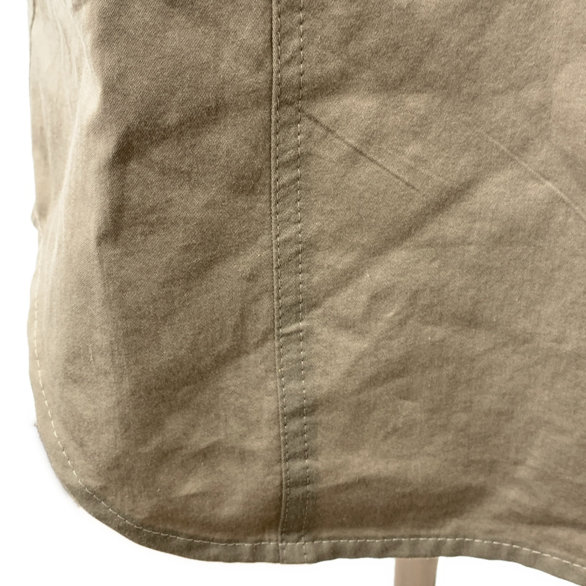 【美品】  PHOTOCOPIEU / フォトコピュー | AMBRE スタンドカラー コットン ベルテッド ワンピース | 36 | SAGE / セージ | レディース