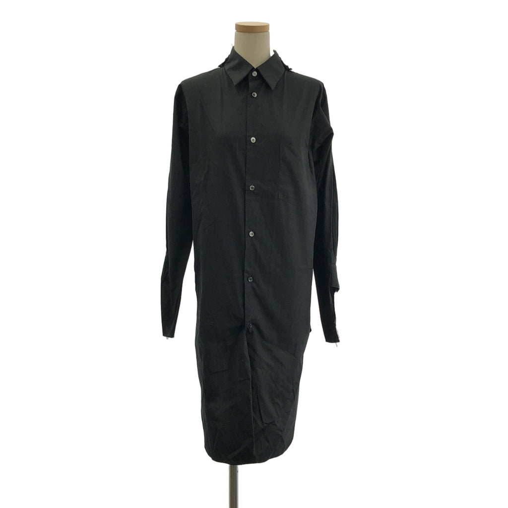 COMME des GARCONS / コムデギャルソン | 2019SS | 変形スリーブ ドッキングカラー ロングシャツ ブラウス | XS | レディース