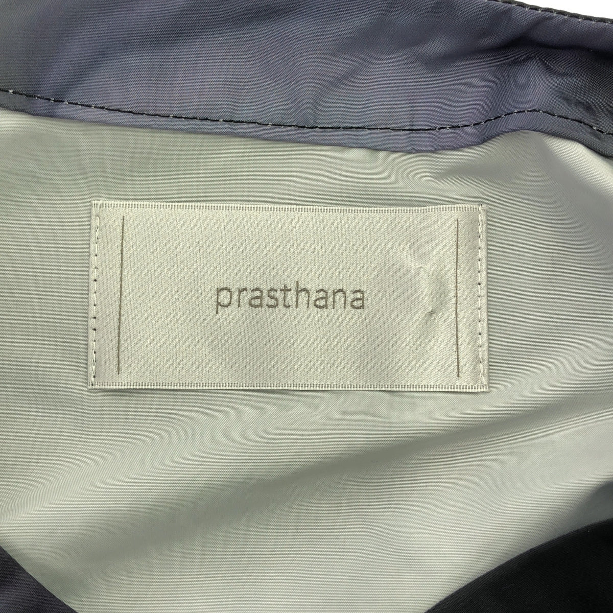 【신품】 prasthana / 프라스타나 | no collar shirt [clg/fw#1] / 셔츠 | M | 블랙 무늬 | 남성