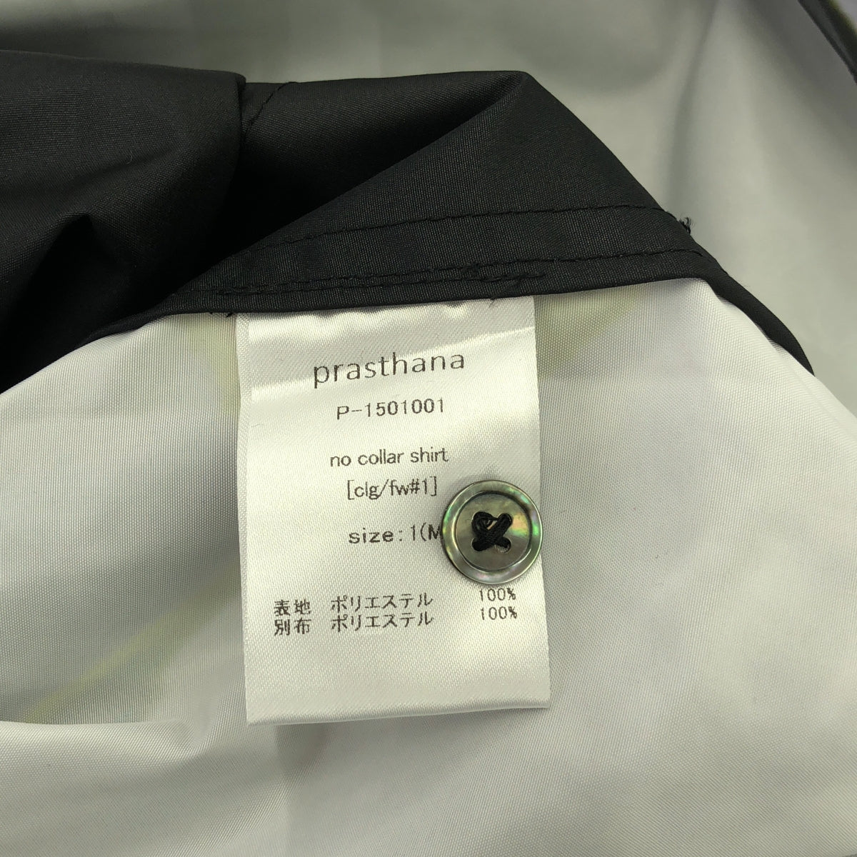 [新] prasthana / Prasthana |無領襯衫 [clg/fw#1] / 襯衫 | M |黑色圖案 |男士