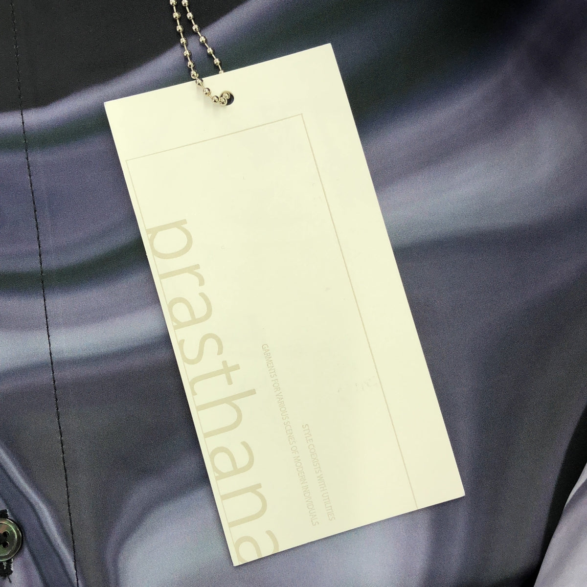 [新] prasthana / Prasthana |無領襯衫 [clg/fw#1] / 襯衫 | M |黑色圖案 |男士