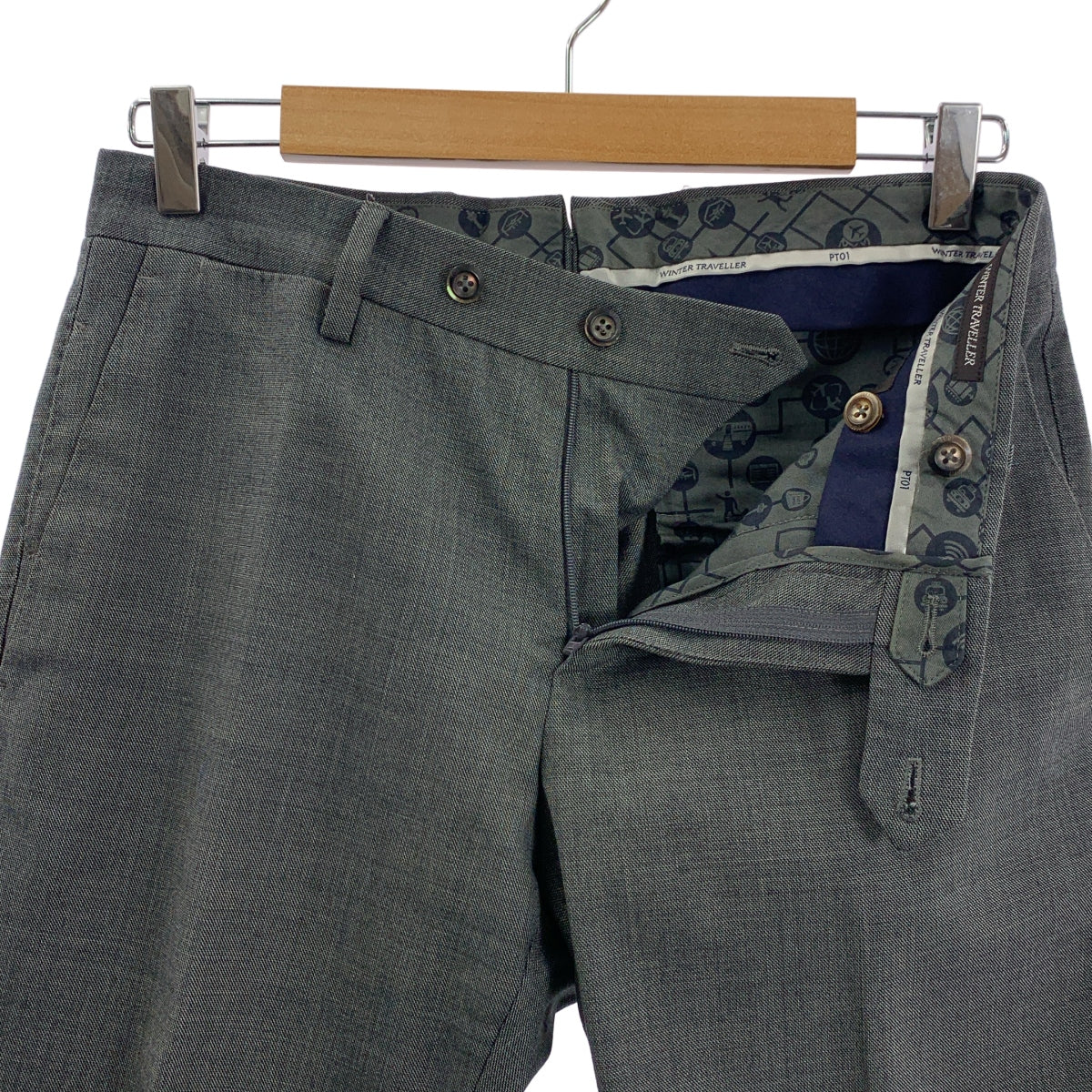 PT01 / 피티제로우노 | WINTER TRAVELLER EVO FIT 울혼 스트레치 슬랙스 팬츠 | 44 | 맨즈