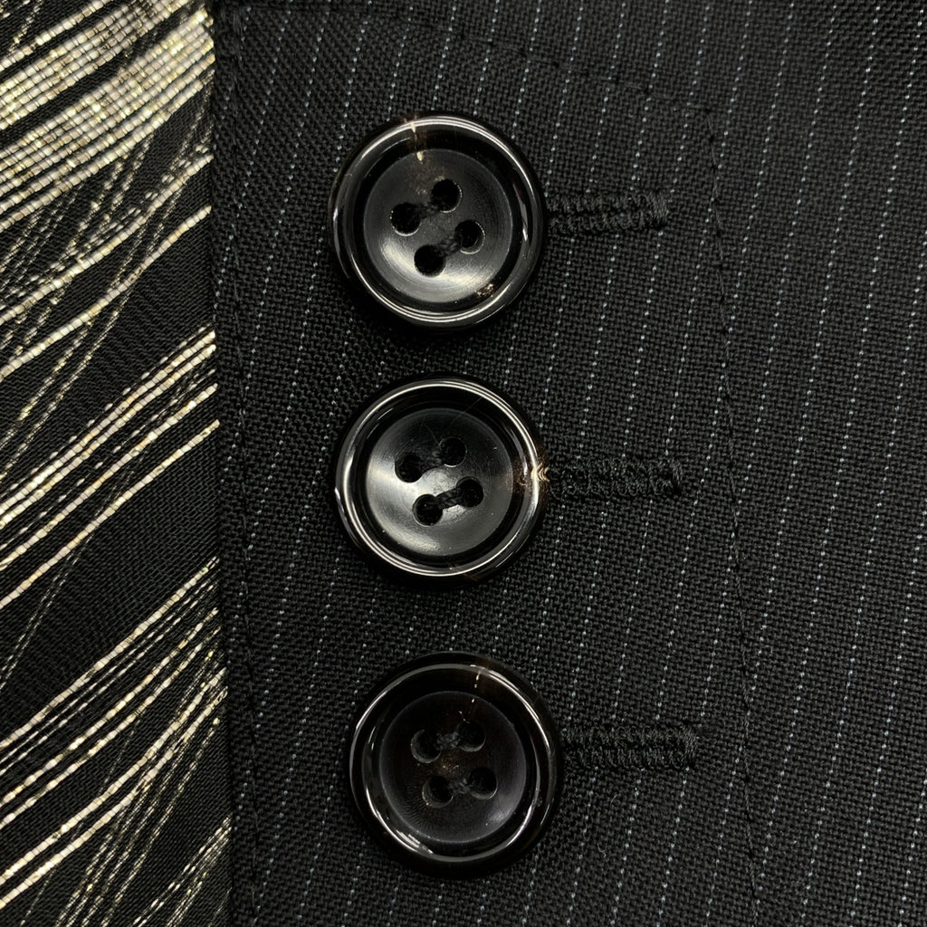 JUNYA WATANABE COMME des GARCONS / ジュンヤワタナベ | 2022SS | ポリエステル 異素材 切替 変形 テーラード ドッキング ボリューム ワンピース | S | レディース