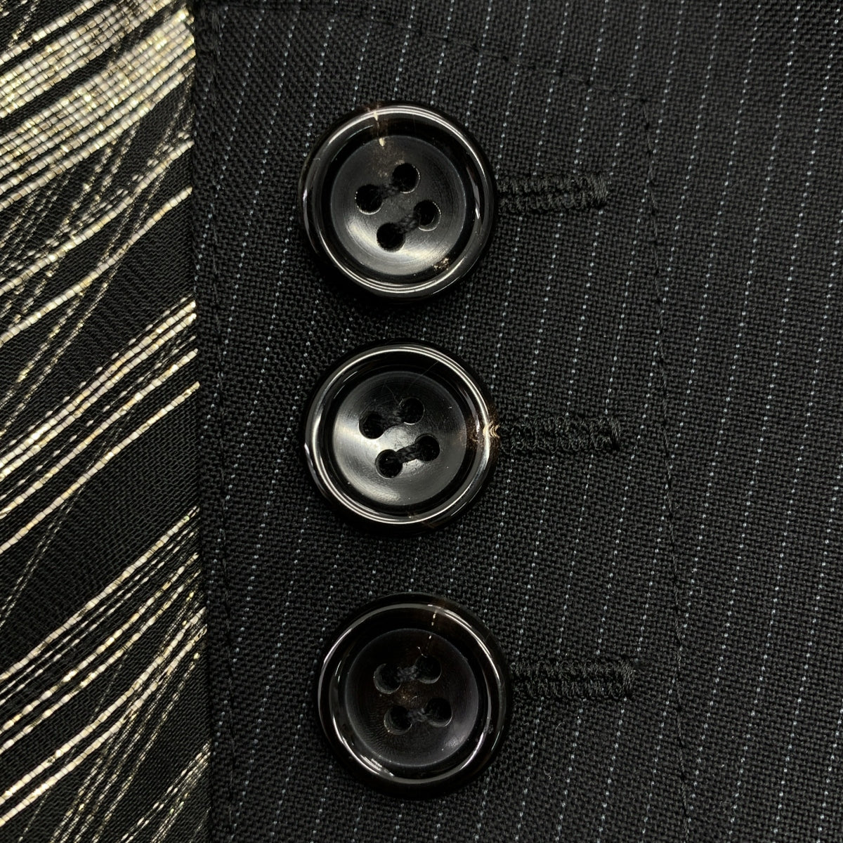 JUNYA WATANABE COMME des GARCONS / ジュンヤワタナベ | 2022SS | ポリエステル 異素材 切替 変形 テーラード ドッキング ボリューム ワンピース | S | レディース