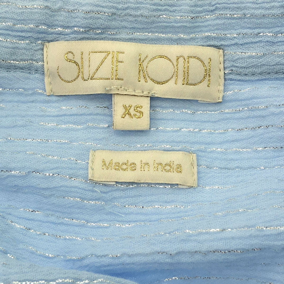 羅恩·赫爾曼 / 羅恩·赫爾曼 |處理 suzie kondi 棉質條紋襯衫 | XS |淺藍色 |女性的