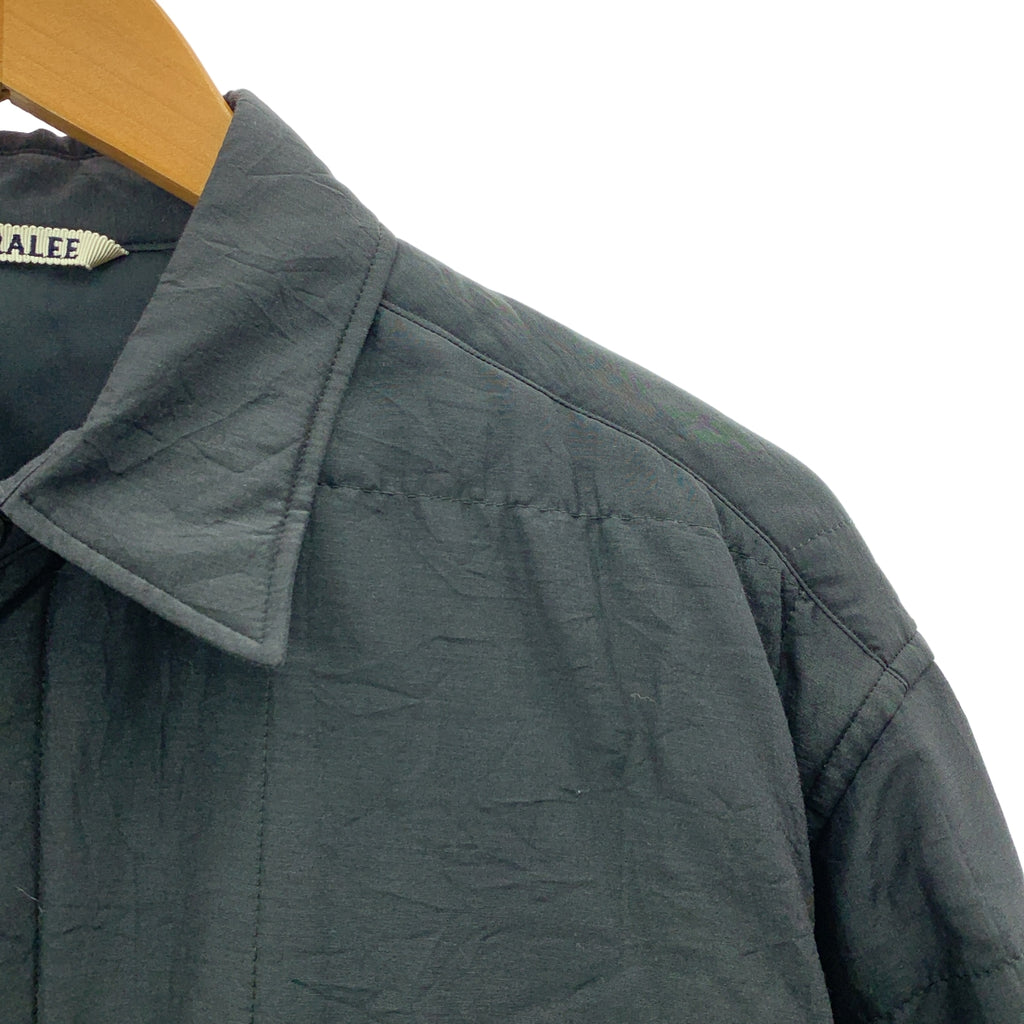 AURALEE / オーラリー | 2023AW | QUILTED LIGHT SILK COTTON SHIRT キルテッド ライト シルク コットン シャツ | 4 | メンズ