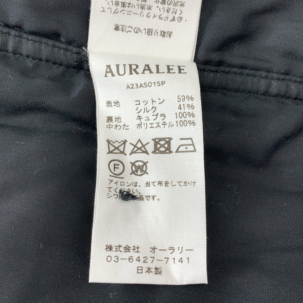 AURALEE / オーラリー | 2023AW | QUILTED LIGHT SILK COTTON SHIRT キルテッド ライト シルク コットン シャツ | 4 | メンズ