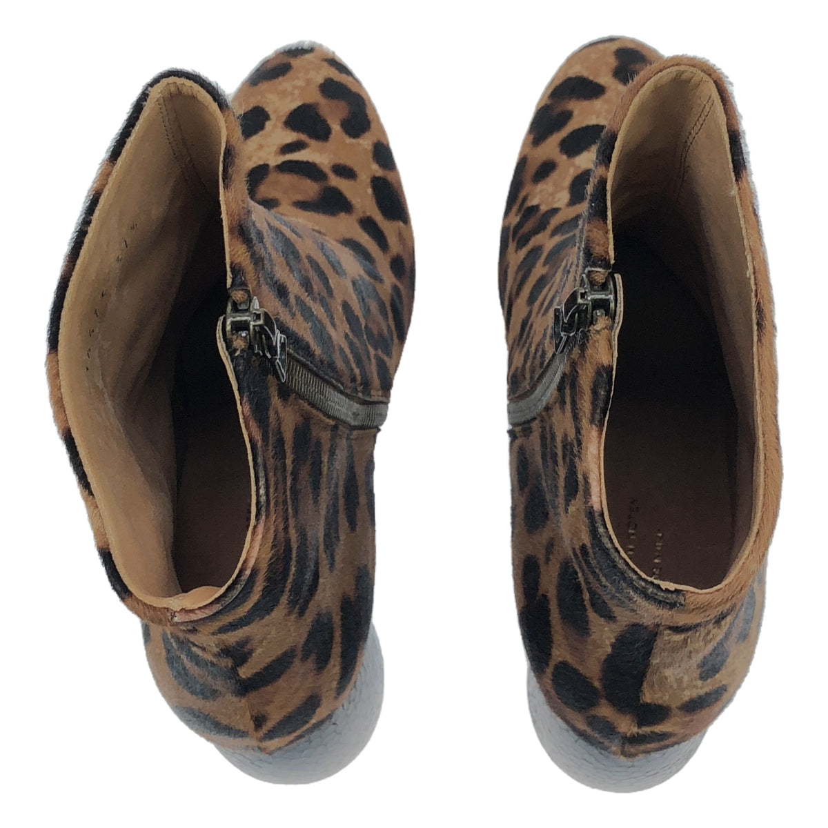 [Good Condition] DRIES VAN NOTEN | Animal Ankle Short Boots | 37 1/2 | Brown | Women's