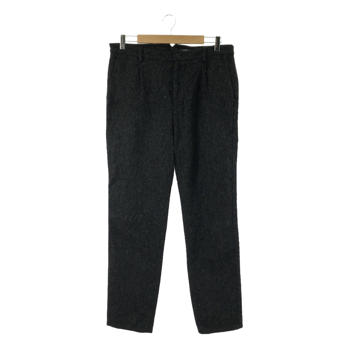 STILL BY HAND | Wool tweed tuck tapered pants | Size 48 | Men's