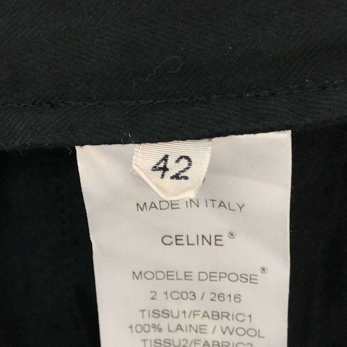 CELINE / セリーヌ | フィービー期 センタープレス ウールテーパードパンツ | 42 | レディース – KLD