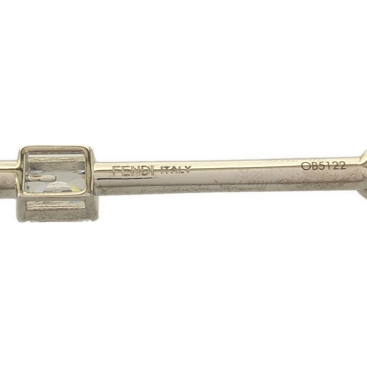 FENDI / 펜디 | F 로고 피어싱 | 그린 × 실버 | 여성