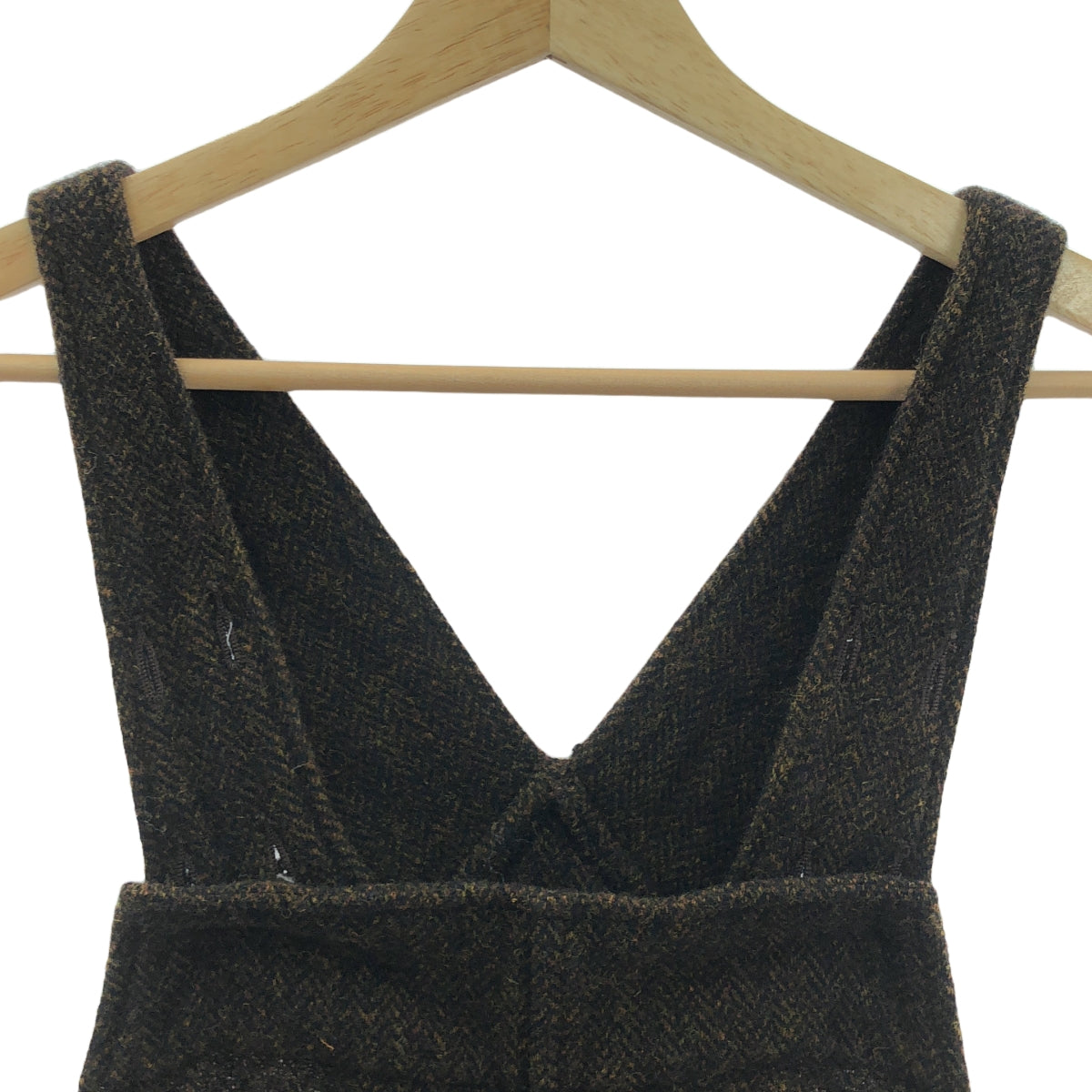 UNIVERSAL TISSU | 羊毛人字紋工裝褲 | F | 棕色 | 女款