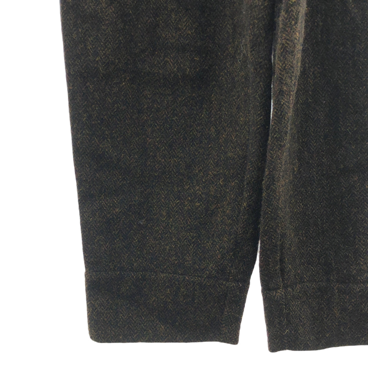 UNIVERSAL TISSU | 羊毛人字紋工裝褲 | F | 棕色 | 女款