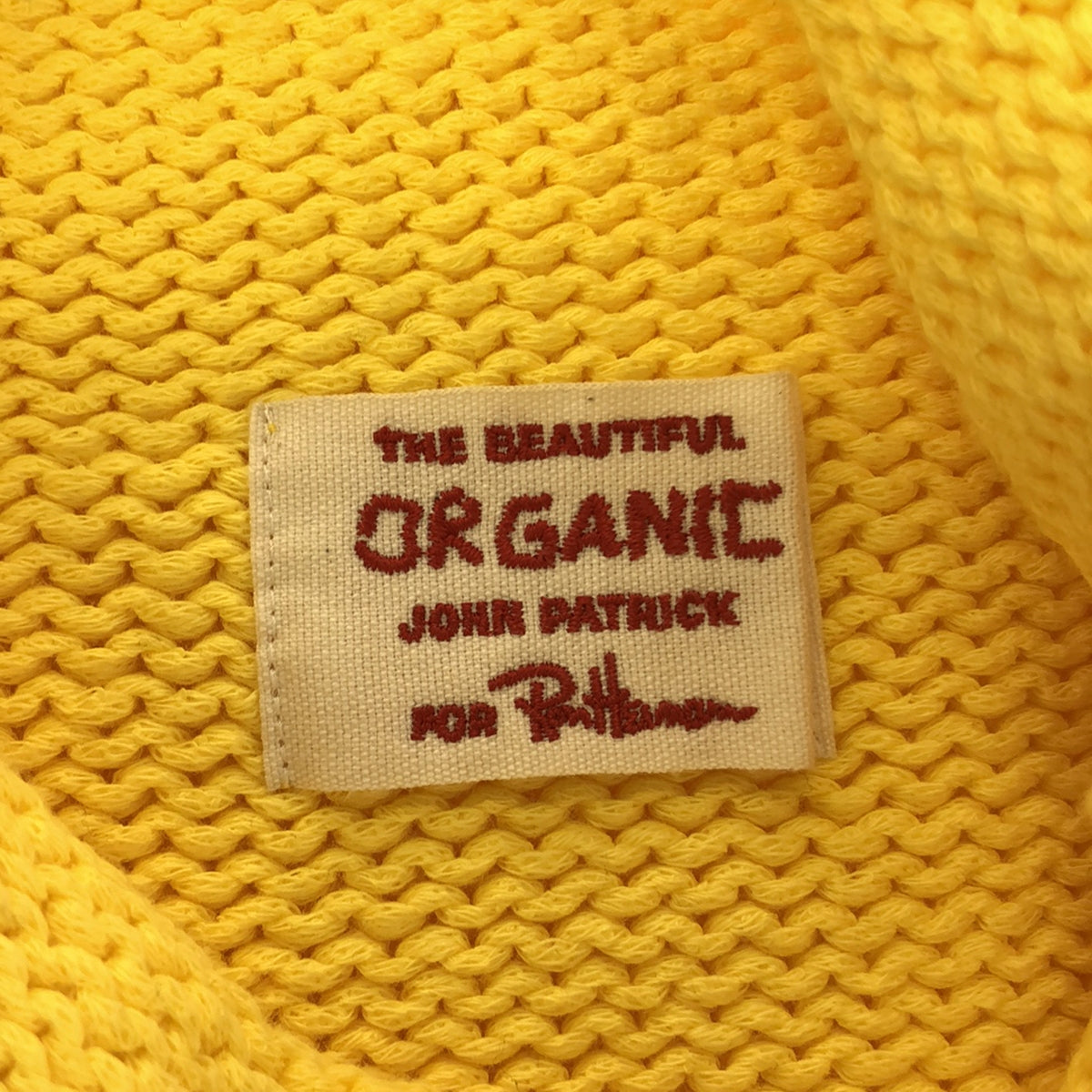 Ron Herman / Ron Herman | × ORGANIC JOHN PATRICK Organic John Patrick special order cotton turtleneck knit vest | F | Yellow | Women's